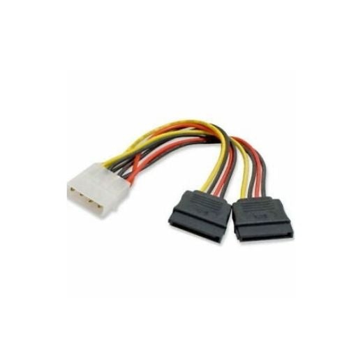 4 – Câble adaptateur d’alimentation pour disque dur SATA 15 broches en y IDE vers 2 Serial ATA 15 broches, 15 cm