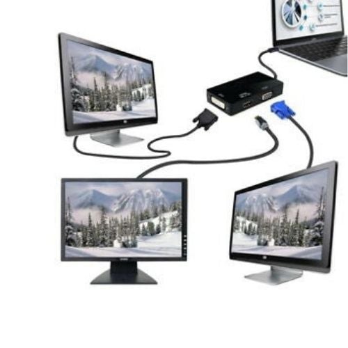 USB-C to HDMI / DVI / VGA Converter Video Adapter 4K x 2K