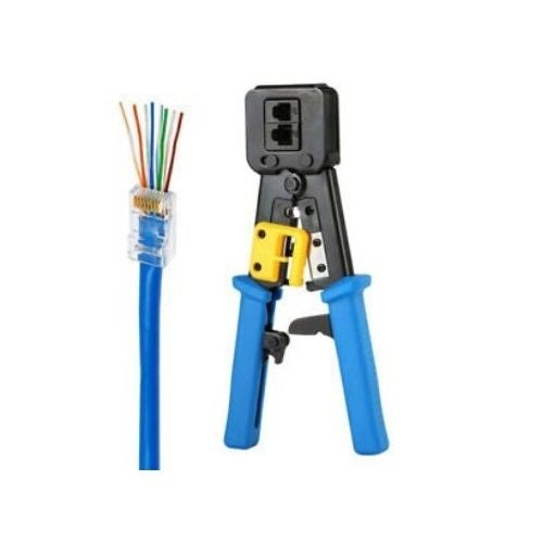 GNS  Rj45 Crimp Tool Pass Through Cat5 Cat5E Cat6 Crimping Tool for Rj45/rj12 Regular