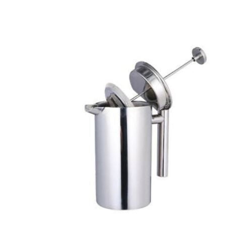 Cafetière à piston en acier inoxydable, 800 ml, théière facile à nettoyer avec filtre