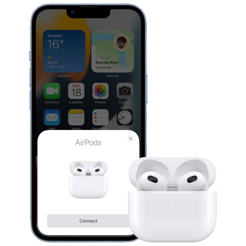 Open Box - Apple AirPods In-Ear Truly Wireless Headphones with MagSafe Charging Case - White