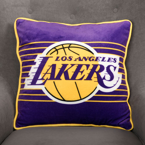 Coussin décoratif sur le thème de la NBA - Lakers de Los Angeles