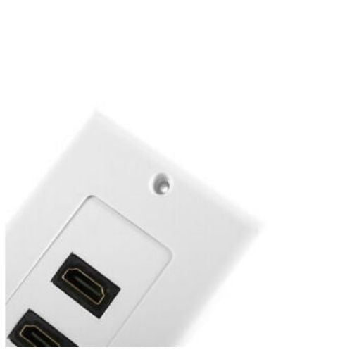 2 Port HDMI 1.4 A Female Wall Face Plate Panel Coupler Outlet Extender Socket