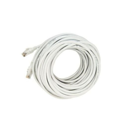 15M 50FT RJ45 CAT5 CAT5E Ethernet LAN Network White Patch Cable Cord New
