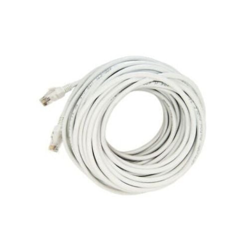 15M 50FT RJ45 CAT5 CAT5E Ethernet LAN Network White Patch Cable Cord New