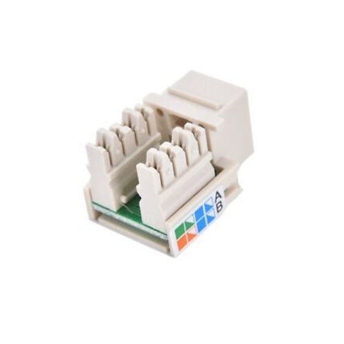 Keystone Jack Cat5e réseau blanc Ethernet 110 raccordement 8P8C RJ45