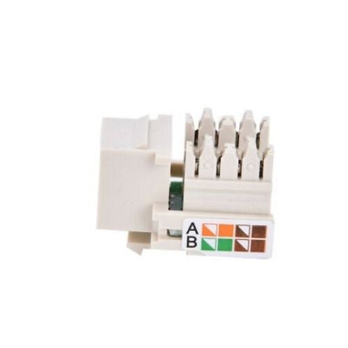 Keystone Jack Cat5e réseau blanc Ethernet 110 raccordement 8P8C RJ45