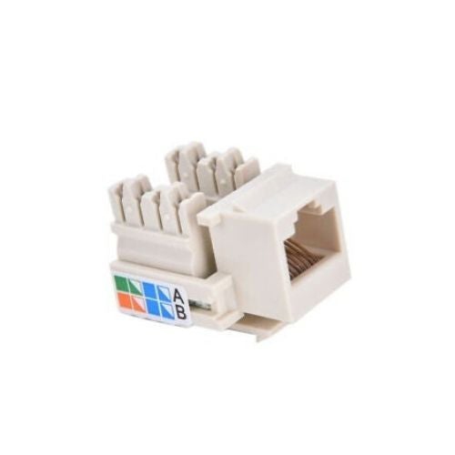 Keystone Jack Cat5e réseau blanc Ethernet 110 raccordement 8P8C RJ45