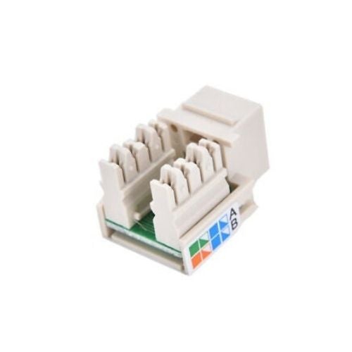 Keystone Jack Cat5e réseau blanc Ethernet 110 raccordement 8P8C RJ45