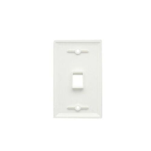 Ethernet Network Cat6 – plaque murale Cat5e à 1 port, connecteur RJ45