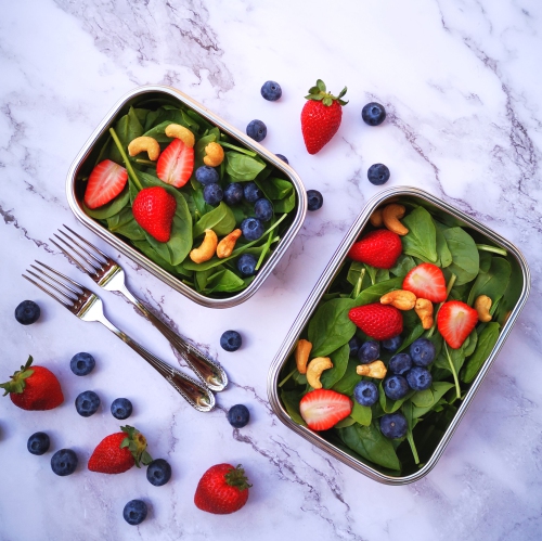 Stainless Steel Bento Lunch Box - 1260 ml - Set Of 2