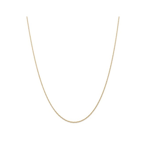 GEM AND HARMONY  18 Inch 7R Chain In 14 Karat Gold .7MM In Yellow