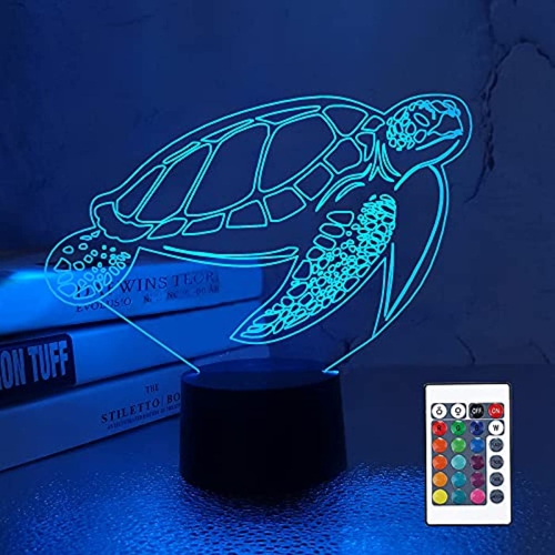 3d Sea Turtle Night Light Tortoise, Turtle Night Light Lamp