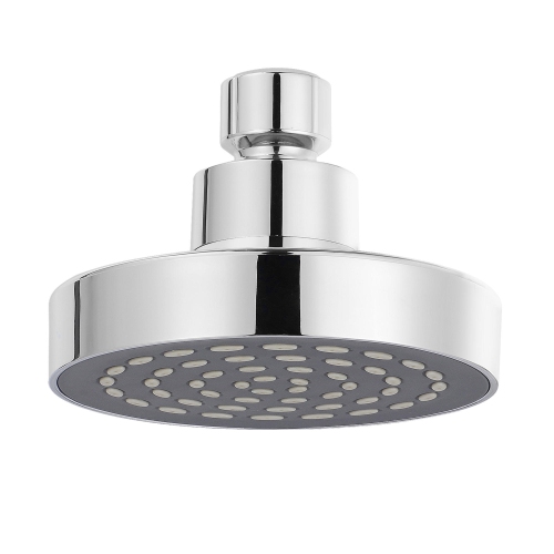 Pommeau de douche pluie de luxe rond de 10,2 cm avec pression d'eau puissante, installation facile