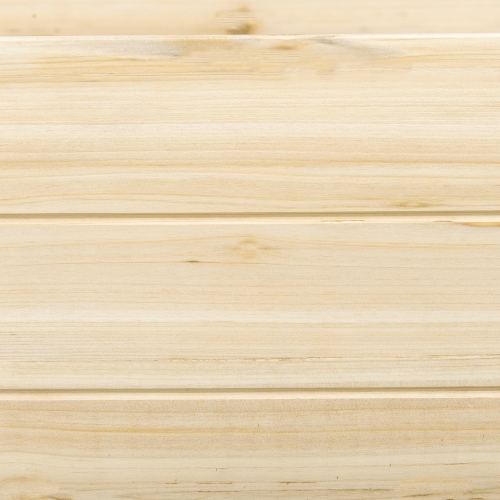 Outsunny 96" x 24" x 10" Wooden Raised Garden Bed with 2 Planter Box and Non-woven Fabric Liner for Backyard, Patio to Grow Vegetables, Herbs, and