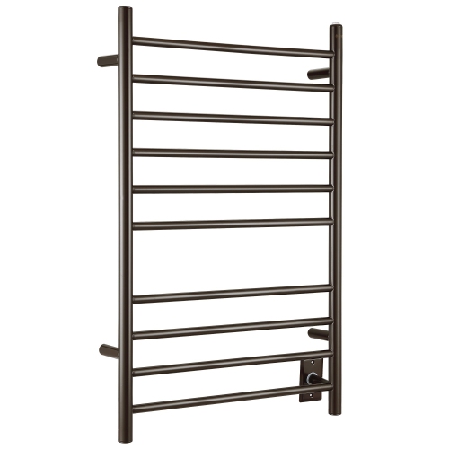 ANCONA  Novara Dual 10-Bar Hardwire And Plug-In Wall Mount Towel Warmer In Oil Rubbed Bronze