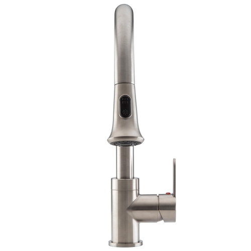 Ancona Rivella Pull-Down Single Handle Dual Spray Faucet in Brushed Nickel
