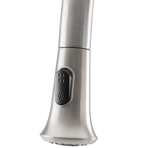 Ancona Rivella Pull-Down Single Handle Dual Spray Faucet in Brushed Nickel