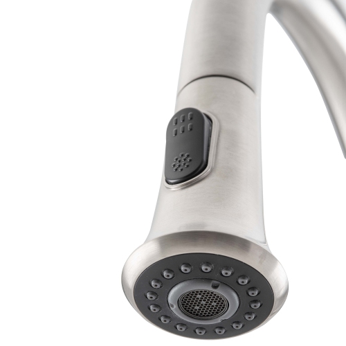 Ancona Rivella Pull-Down Single Handle Dual Spray Faucet in Brushed Nickel