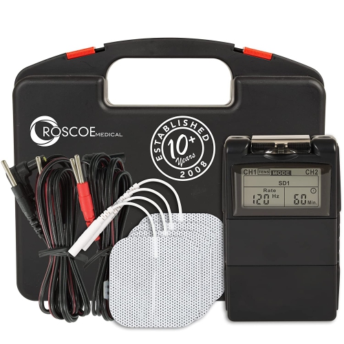 Twin Stim TENS Unit and EMS Muscle Stimulator - OTC TENS Machine for Back Pain Relief, Lower Back Pain Relief, Neck Pain, or Sciatica Pain Relief,