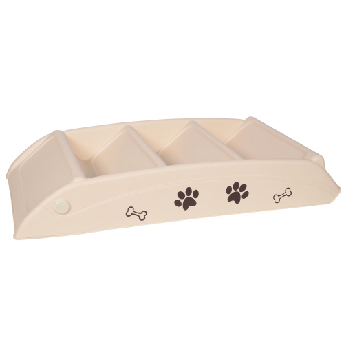 4 Steps Folding PP Plastic Pet Stairs with Non-Slip Pad for smaller pets