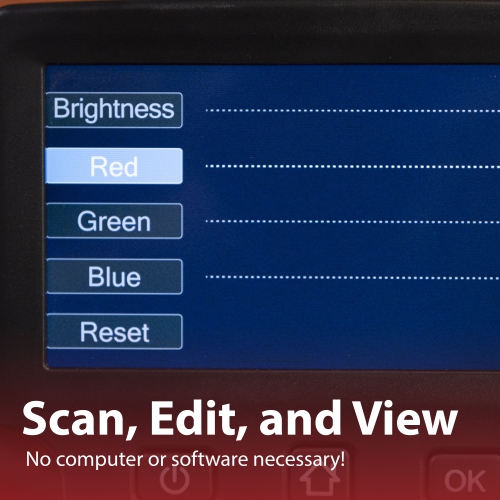 Magnasonic 24MP Film Scanner with Large 5" Display & HDMI, 35mm Slide Film Holder, Converts Film & Slides into JPEGS