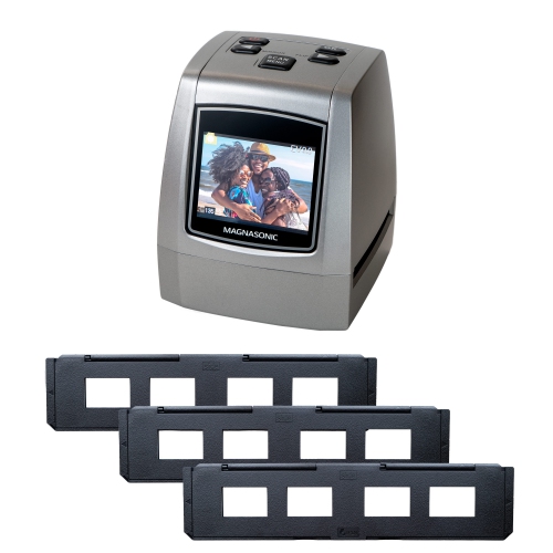 MAGNASONIC  All-In-One High Resolution 24Mp Film Scanner With 35MM Slide Film Holder, Converts Film Slides Negatives
