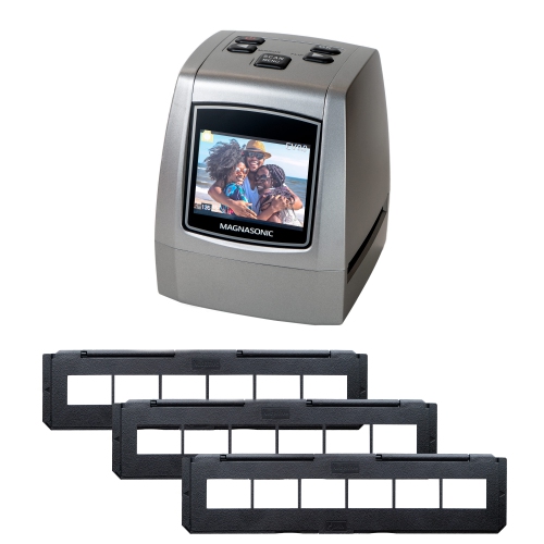 MAGNASONIC  All-In-One High Resolution 24Mp Film Scanner With 35MM Negative Film Holders, Converts Film Slides Negatives