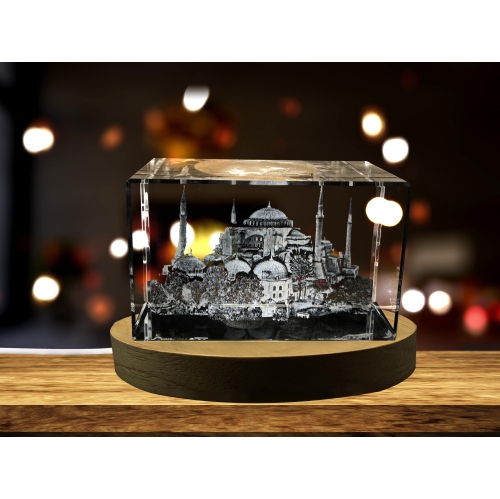 Hagia Sophia 3D Engraved Crystal Decor