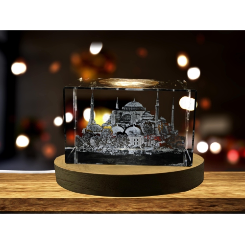 Hagia Sophia 3D Engraved Crystal Decor