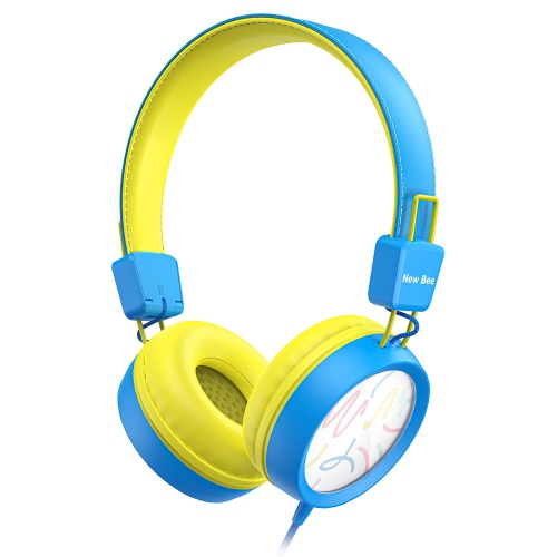 New Bee Kids Headphones with Microphone - Safe, Comfortable, and Foldable for Easy Travel