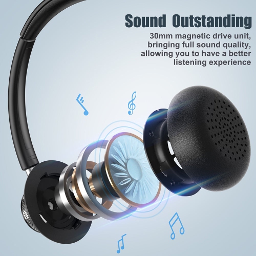 New Bee- Wired USB Headset - Ideal for Call Center, Office, and Multimedia Use