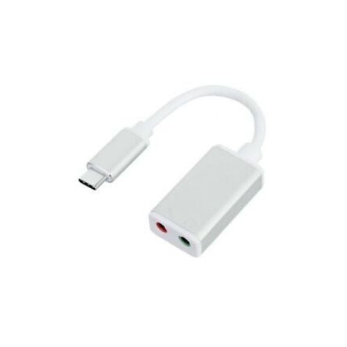 USB 3.1 Type-C to 3.5mm Audio Speakder Microphone Female Adapter