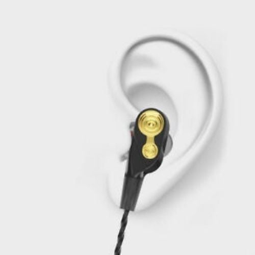 Double Unit Drive In Ear Earphone HiFi Quality Sound Headphone Earbud