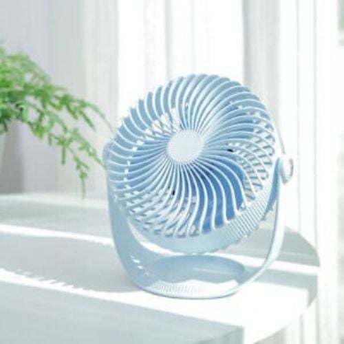 Desktop Cooling Fan USB Powered 3 Speed Adjustable Large 7 Inch Built-in Battery