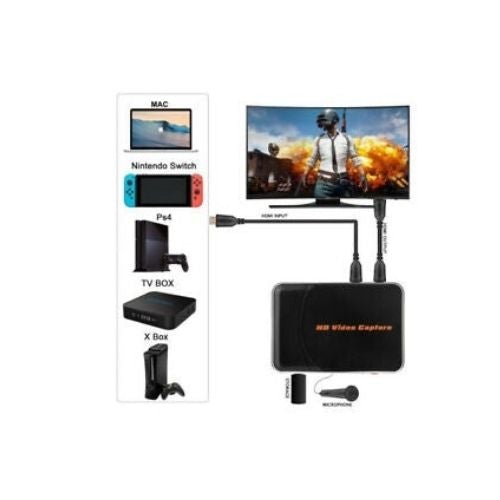 HDMI to MP4 Video Capture Converter HD 1080P TV Video Game Recorder HDMI to USB