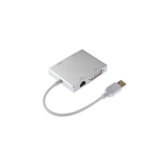 USB 3.0 to HDMI / DVI / VGA External Graphics Video Card Adapter W/ Network Lan