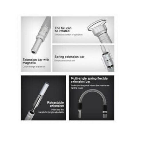 Jakemy 61 in 1 Screw Driver Repair Tools For Electronic PC Laptop Repair JM-8166