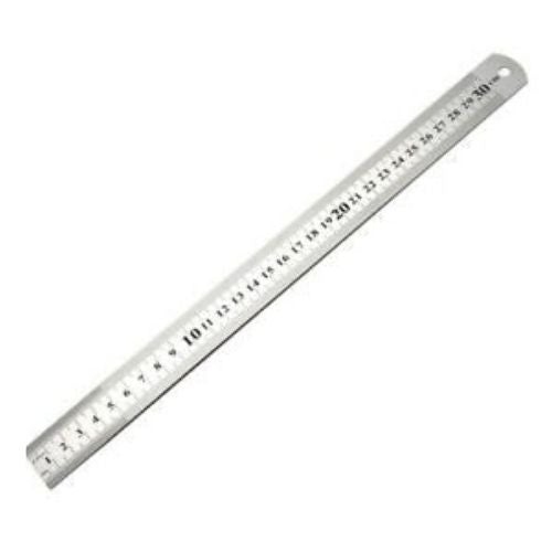 Metal Stainless Steel Ruler Metric Rigid Straight Edge for Measuring 30CM