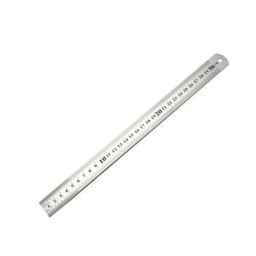Metal Stainless Steel Ruler Metric Rigid Straight Edge for Measuring 30CM