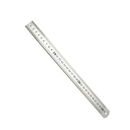 Metal Stainless Steel Ruler Metric Rigid Straight Edge for Measuring 30CM