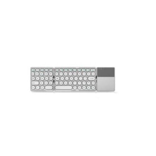 Clavier sans fil avec pavé tactile et trois volets Bluetooth portatif rechargeable