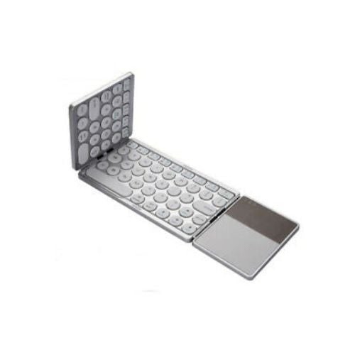 Clavier sans fil avec pavé tactile et trois volets Bluetooth portatif rechargeable