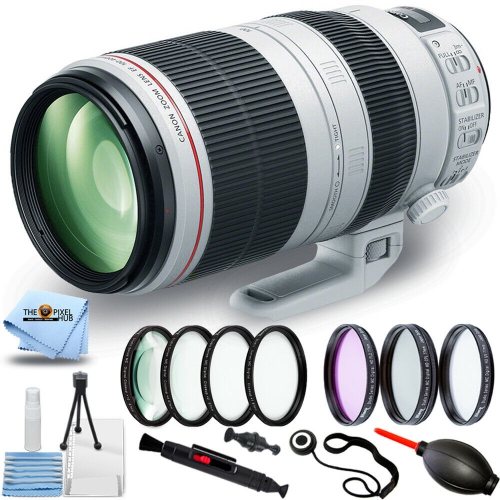 Canon EF 100-400mm f/4.5-5.6L IS II USM Lens 9524B002 + Filter Kit 