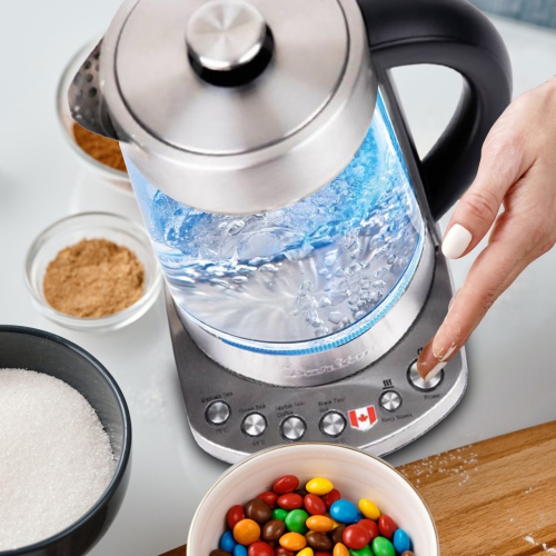 Théière électrique Barton 1.7 L en acier inoxydable, théière combinée et bouilloire, fonction de maintien au chaud…