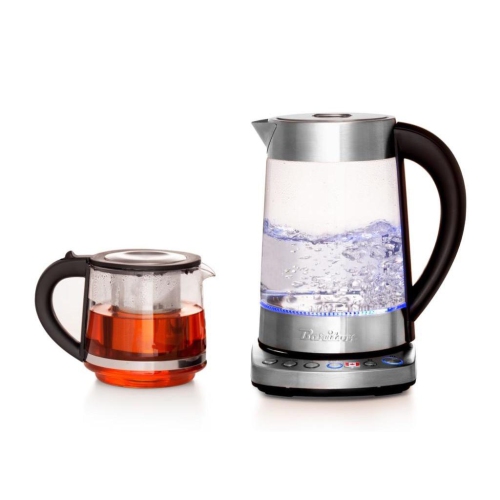 Théière électrique Barton 1.7 L en acier inoxydable, théière combinée et bouilloire, fonction de maintien au chaud…