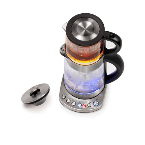 Théière électrique Barton 1.7 L en acier inoxydable, théière combinée et bouilloire, fonction de maintien au chaud…