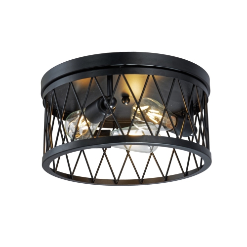 XTRICITY  - 3-Light Ceiling Light, 13.8" Diameter, From The Sweden Collection In Black