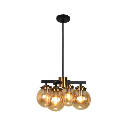 XTRICITY  - 4-Light Pendant, 14.5" Width, From The Henderson Collection And Gold In Black