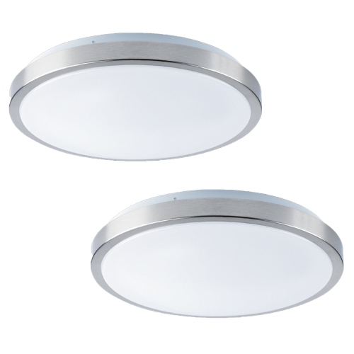 XTRICITY  - Set Of 2 Ceiling Lights With Integrated Led, Dimmable, 11 " Diameter, 15W, 3000K Soft In White